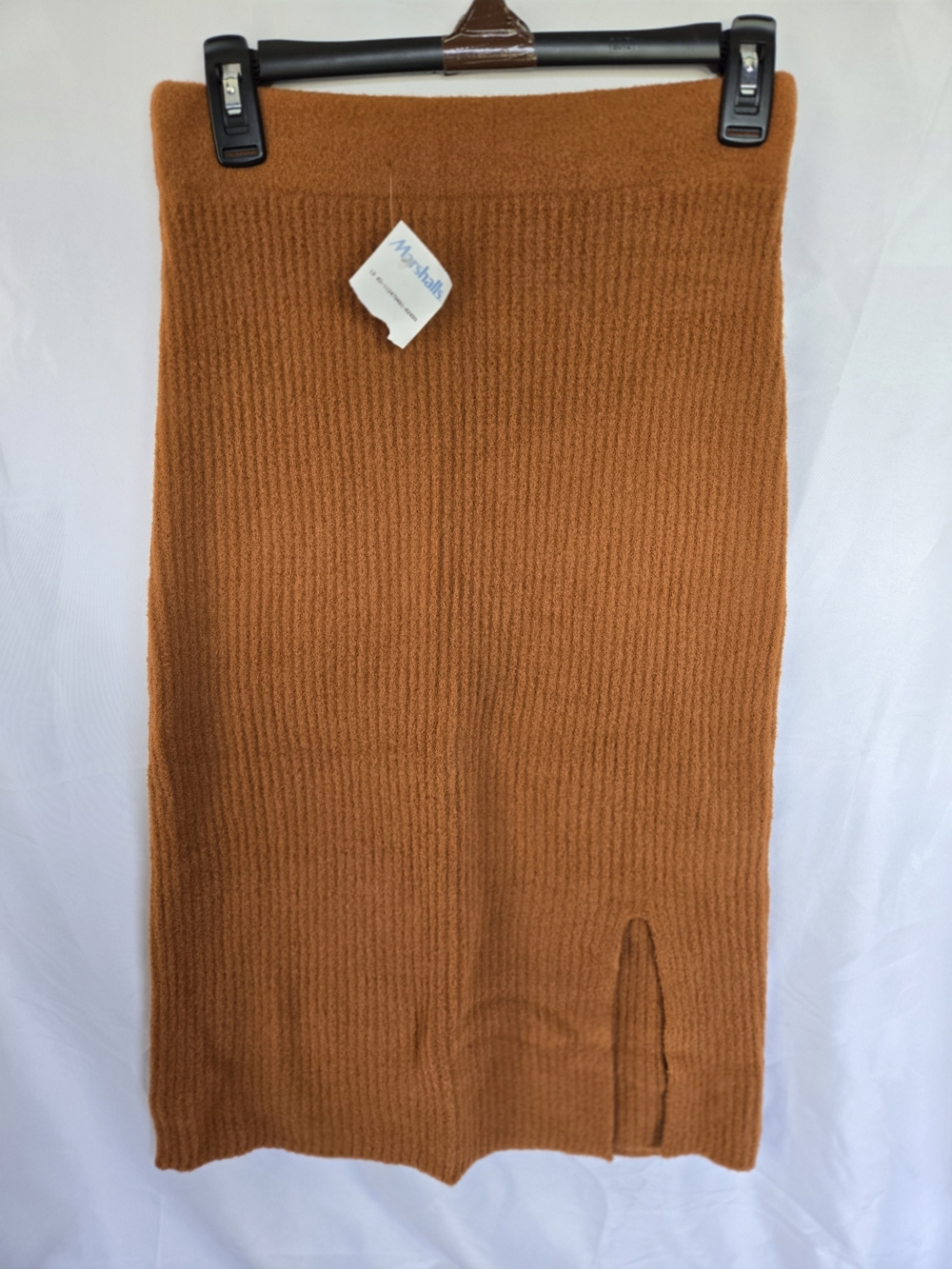 Rachel Zoe Knit Midi Skirt in Rust Brown